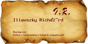 Illavszky Richárd névjegykártya