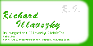 richard illavszky business card